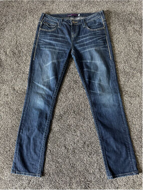 Women's Vigoss Jeans Jeans With Flap Pockets Size 11 Blue Denim